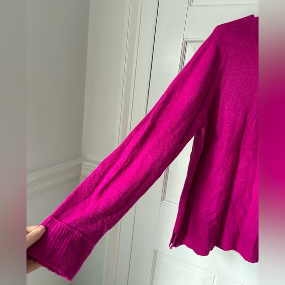 J.Crew Crewneck Sweater Extra Soft Brilliant Plum Berry Pink Size Extra Large XL - Picture 4 of 11